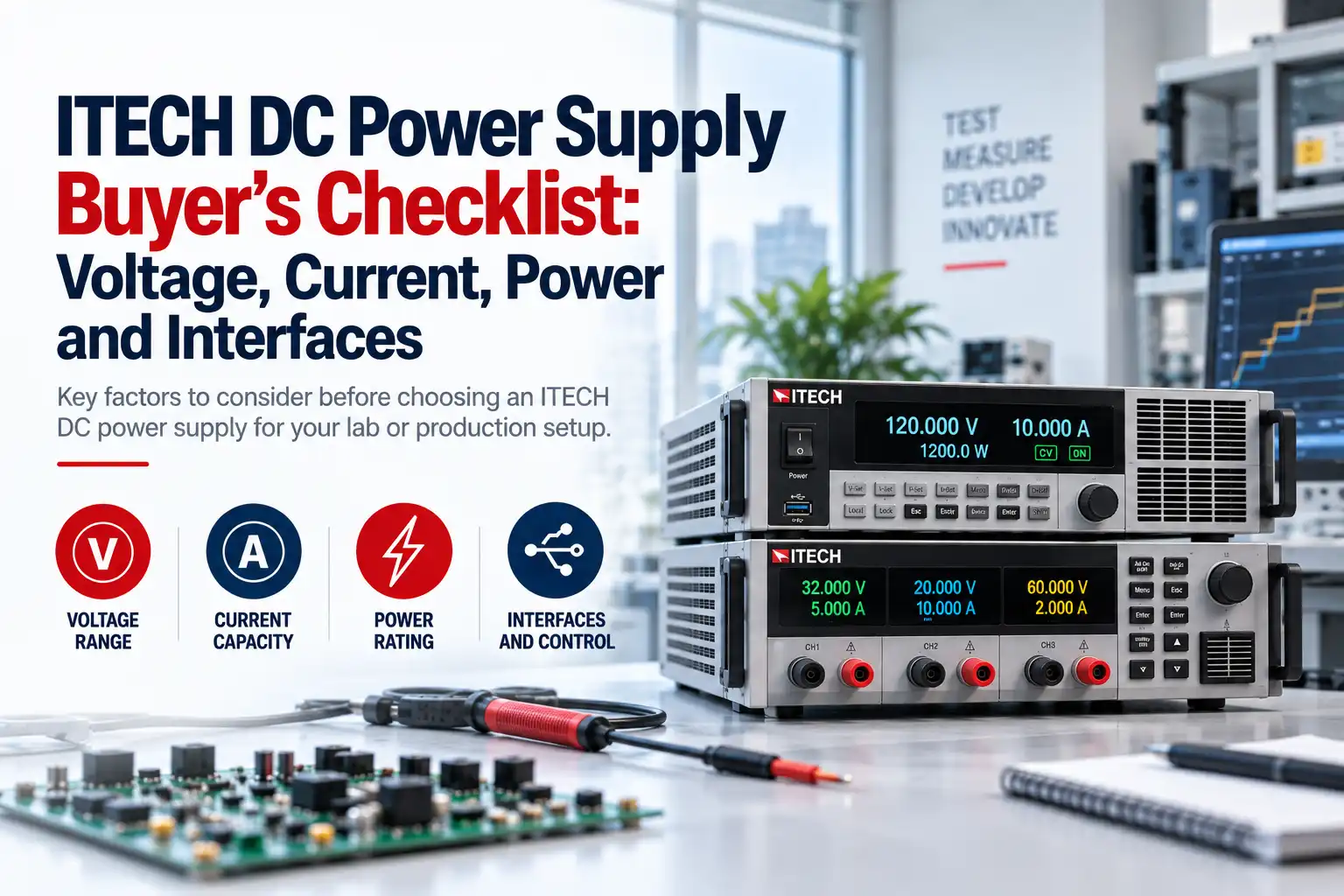 ITECH DC Power Supply Buyer’s Checklist: Voltage, Current, Power and Interfaces