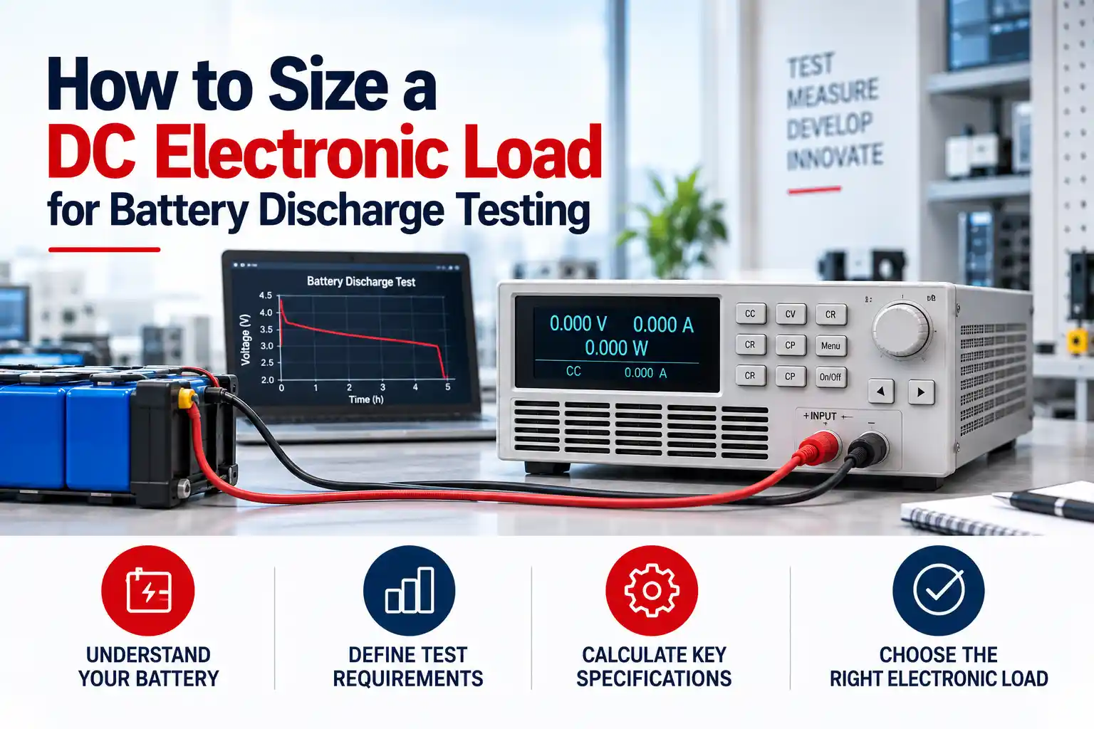 How to Size a DC Electronic Load for Battery Discharge Testing