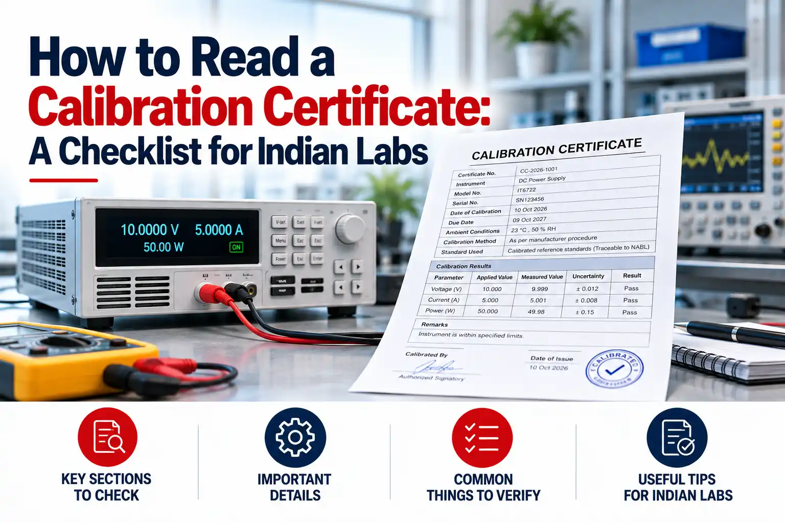 How to Read a Calibration Certificate: A Checklist for Indian Labs