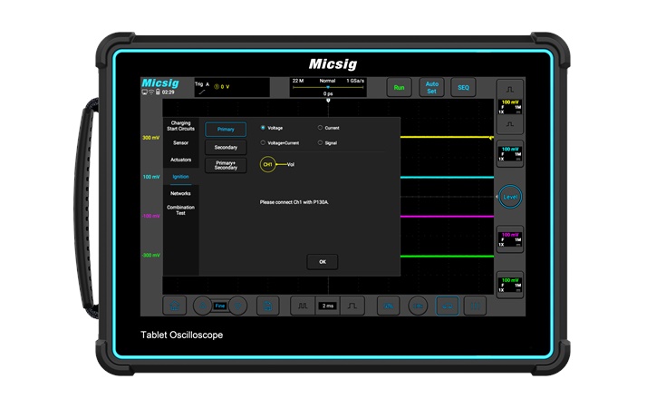 Micsig ATO2004 300MHz 4-Ch Standard Automotive Tablet Oscilloscope