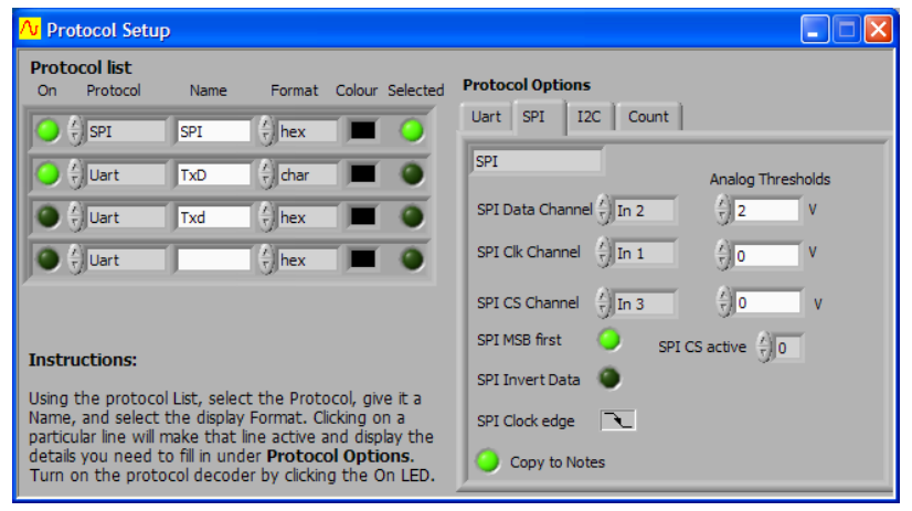Cleverscope Triggering and Protocol System