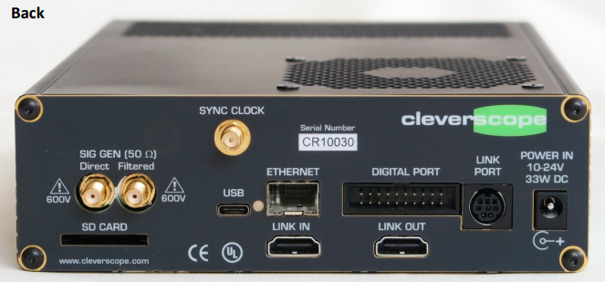 CS448 Isolated Channel Oscilloscope Specification