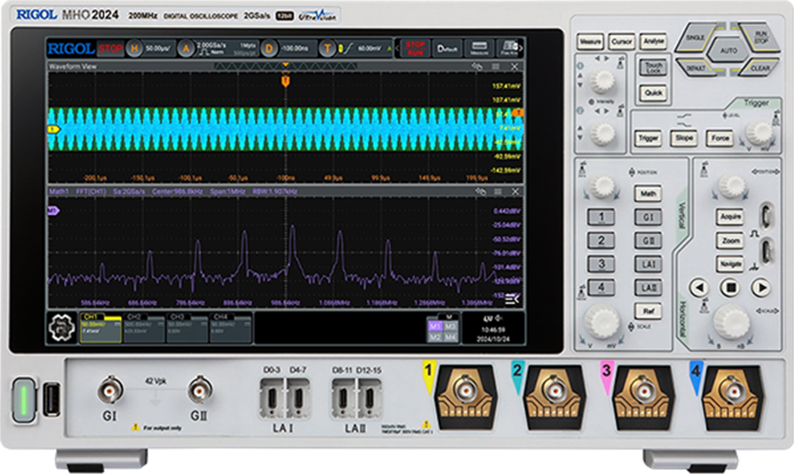 Rigol MHO2024 200 MHz 4-Channel Mixed Signal Oscilloscope