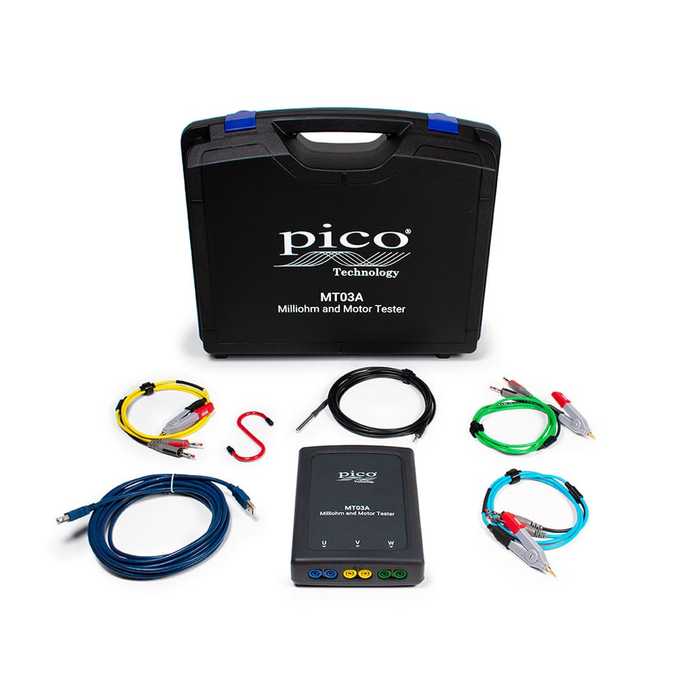 USB Milliohm, Earth Bond, Single & 3 Phase Motor Tester